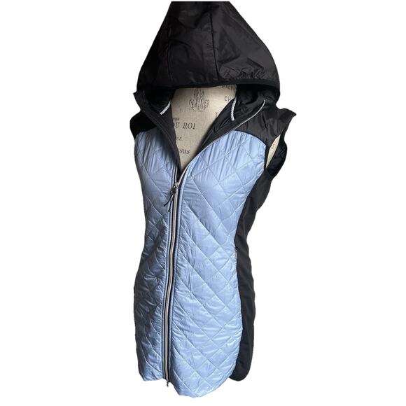 Swix Jackets & Blazers - Swix Mayen Insulated Ski Vest Women’s S Blue Black Hooded Winter Gorpcore Long